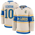 St. Louis Blues #10 Brayden Schenn Cream 2024-25 Winter Classic Stitched Jersey