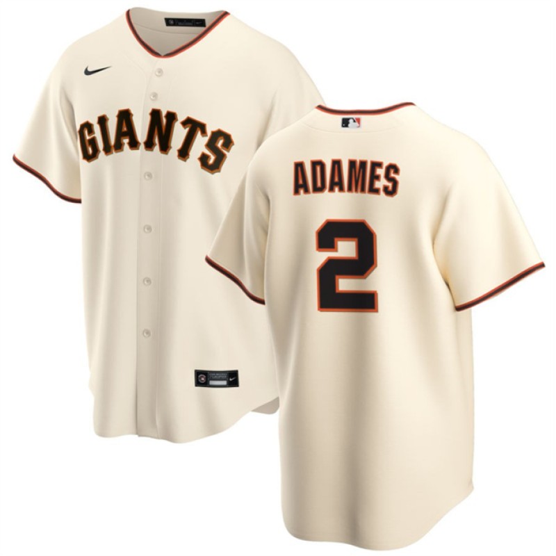 San Francisco Giants #2 Willy Adames Cream Cool Base Stitched Jersey San Francisco Giants #2 Willy Adames Cream Cool Base Stitched Jersey