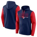 Cleveland Guardians Navy Outline Fleece Pullover Hoodie