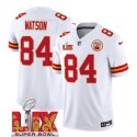 Kansas City Chiefs #84 Justin Watson White 2025 F.U.S.E. Super Bowl LIX Patch Vapor Untouchable Limited Stitched Jersey