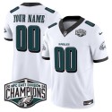 Philadelphia Eagles Custom White 2024 New NFC East Champions F.U.S.E. Vapor Untouchable Limited Stitched Jersey