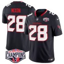 Houston Texans #28 Joe Mixon Navy F.U.S.E. 2024 AFC South Division Champions Vapor Limited Stitched Jersey Houston Texans #28 Joe Mixon Navy F.U.S.E. 2024 AFC South Division Champions Vapor Limited Stitched Jersey