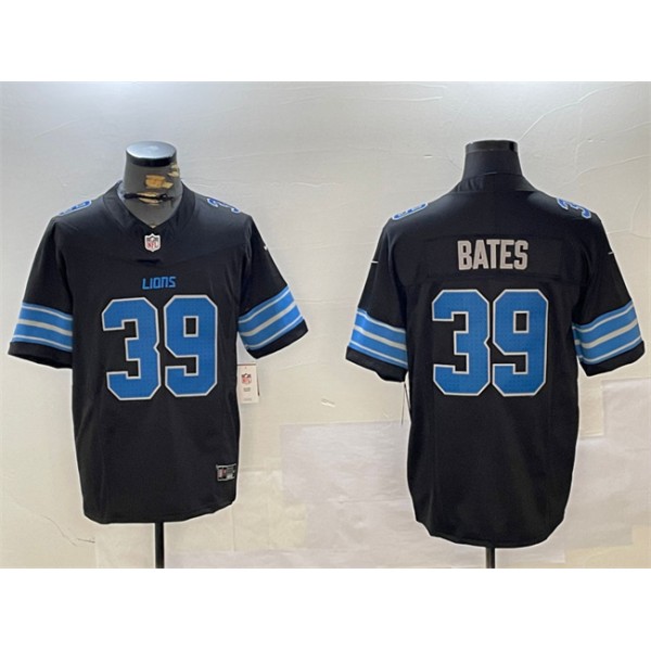 Detroit Lions #39 Jake Bates Black 2024 F.U.S.E. 2nd Alternate Vapor Limited Stitched Jersey