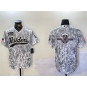 Las Vegas Raiders Team Big Logo 2024 Arctic Camo Salute To Service Stitched Jersey
