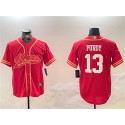 San Francisco 49ers #13 Brock Purdy Red Cool Base Stitched Jersey
