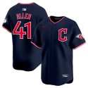 Cleveland Guardians #41 Carlos Santana Navy 2025 Alternate Limited Stitched Jersey