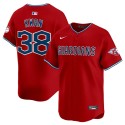 Cleveland Guardians #38 Steven Kwan Red Alternate Limited Stitched Jersey