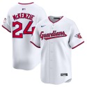 Cleveland Guardians #24 Triston McKenzie White Home Limited Stitched Jersey
