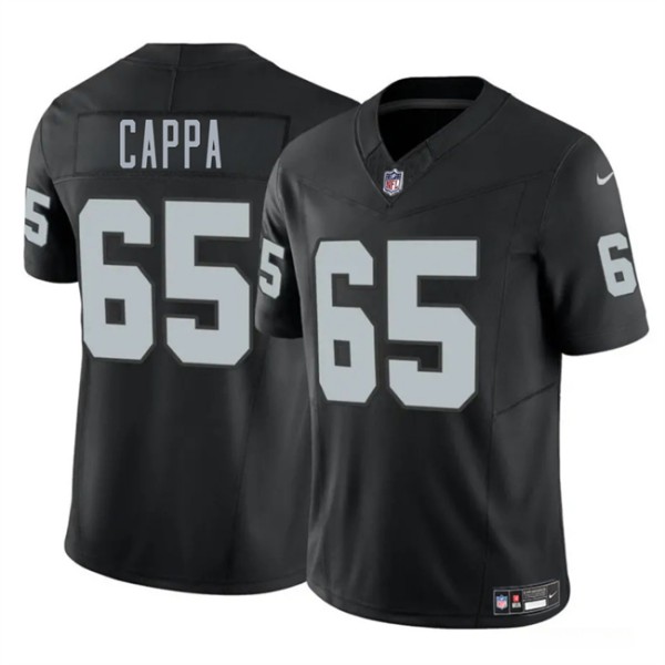 Las Vegas Raiders #65 Alex Cappa Black 2025 F.U.S.E. Vapor Stitched Jersey
