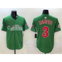 Philadelphia Phillies #3 Bryce Harper Green Phanatic Limited Stitched Jersey