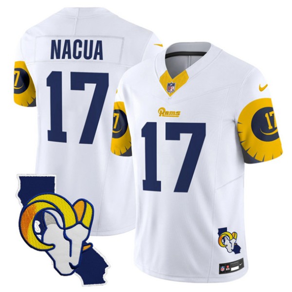 Los Angeles Rams #17 Puka Nacua White 2025 F.U.S.E. V2 Limited Stitched Jersey