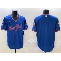 New York Mets Blank Royal 2025 Spring Training Stitched Jersey