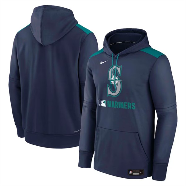 Seattle Mariners Navy Collection Performance Pullover Hoodie