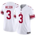 New York Giants #3 Russell Wilson White 2025 F.U.S.E. Vapor Untouchable Limited Stitched Jersey