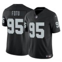 Las Vegas Raiders #95 Leki Fotu Black 2025 F.U.S.E. Vapor Stitched Jersey