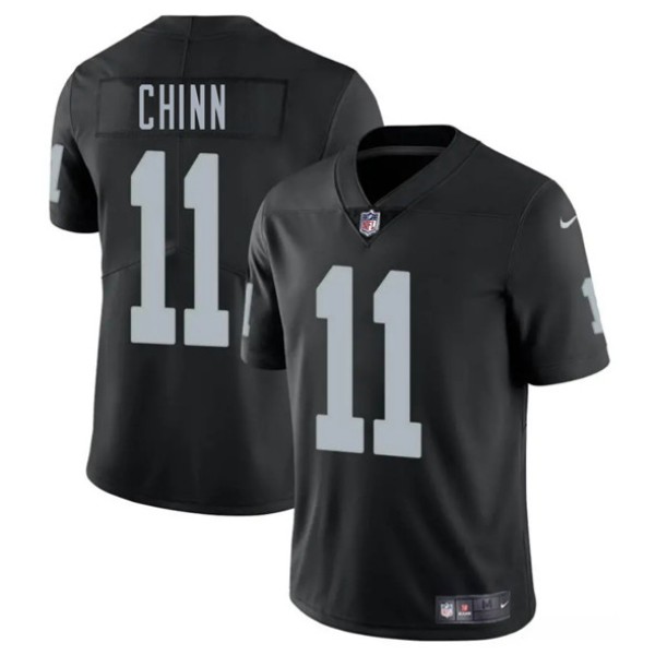 Las Vegas Raiders #11 Jeremy Chinn Black 2025 Vapor Stitched Jersey