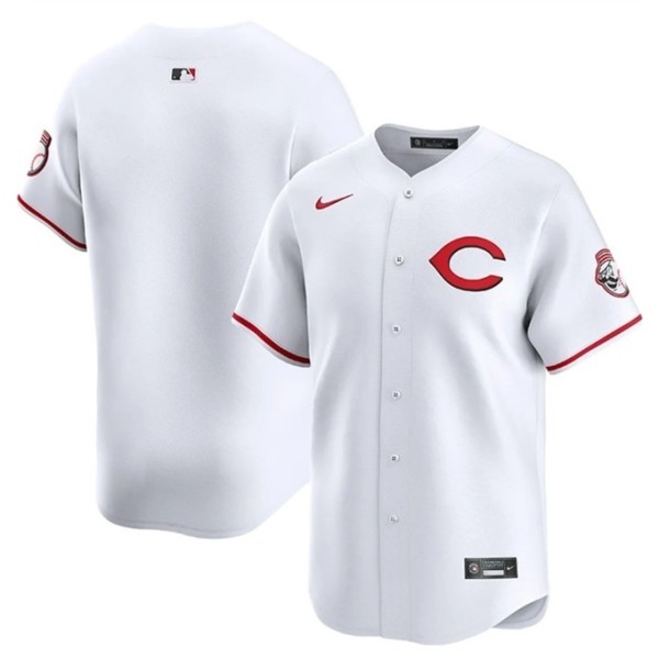 Cincinnati Reds Blank White 2025 Home Limited Stitched Jersey