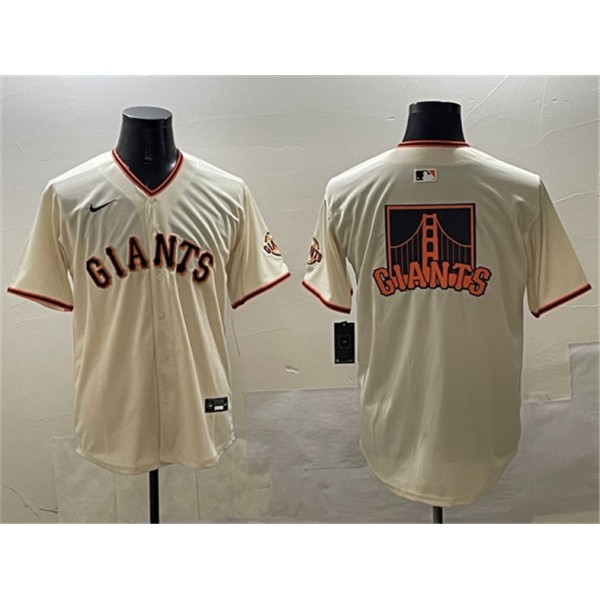 San Francisco Giants Cream Team Big Logo Limited Stitched Jersey San Francisco Giants Cream Team Big Logo Limited Stitched Jersey