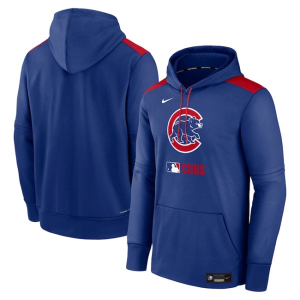 Chicago Cubs Royal Collection Performance Pullover Hoodie