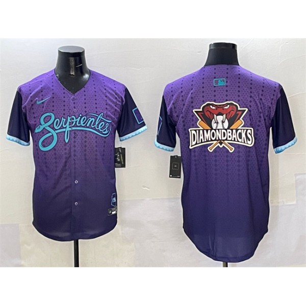 Arizona Diamondbacks Team Big Logo Purple 2025 City Connect Limited Stitched Jersey