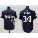 Texas Rangers #34 Nolan Ryan Black Mexico 2025 Vapor Premier Limited Stitched Jersey