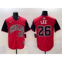 Chicago White Sox #26 Korey Lee Red Black 2025 City Connect Limited Stitched Jersey