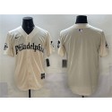 Philadelphia Phillies Blank Cream Gothic Vapor Limited Stitched Jersey