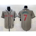 Arizona Diamondbacks #7 Corbin Carroll Gray Limited Stitched Jersey