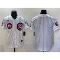 Chicago Cubs Blank White 2025 Tokyo Series Limited Stitched Jersey