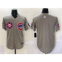 Chicago Cubs Blank Gray 2025 Tokyo Series Limited Stitched Jersey