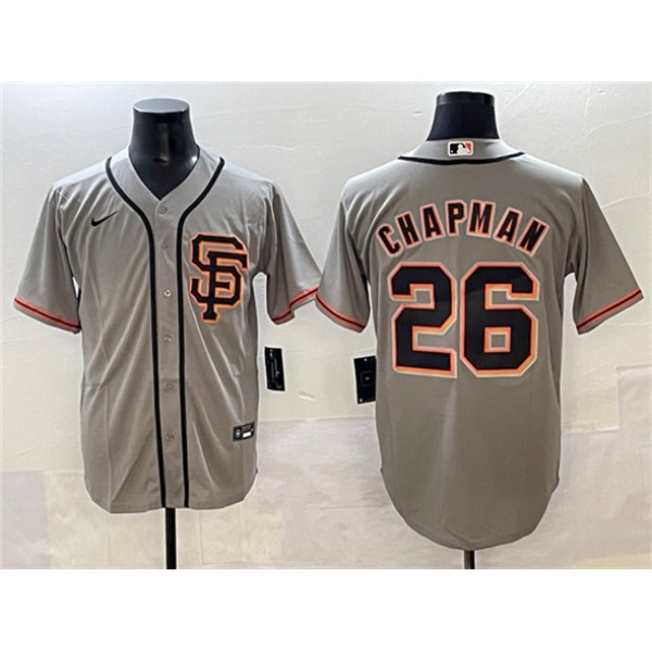 San Francisco Giants #26 Matt Chapman Gray Cool Base Stitched Jersey San Francisco Giants #26 Matt Chapman Gray Cool Base Stitched Jersey