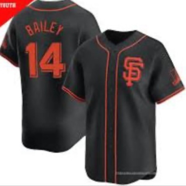 San Francisco Giants #14 Patrick Bailey Black 2024 Black AlternateLimited Stitched Jersey San Francisco Giants #14 Patrick Bailey Black 2024 Black AlternateLimited Stitched Jersey