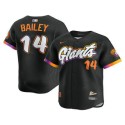 San Francisco Giants #14 Patrick Bailey Black 2025 City Connect Limited Stitched Jersey San Francisco Giants #14 Patrick Bailey Black 2025 City Connect Limited Stitched Jersey