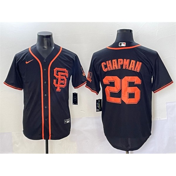 San Francisco Giants #26 Matt Chapman Black Cool Base Stitched Jersey San Francisco Giants #26 Matt Chapman Black Cool Base Stitched Jersey