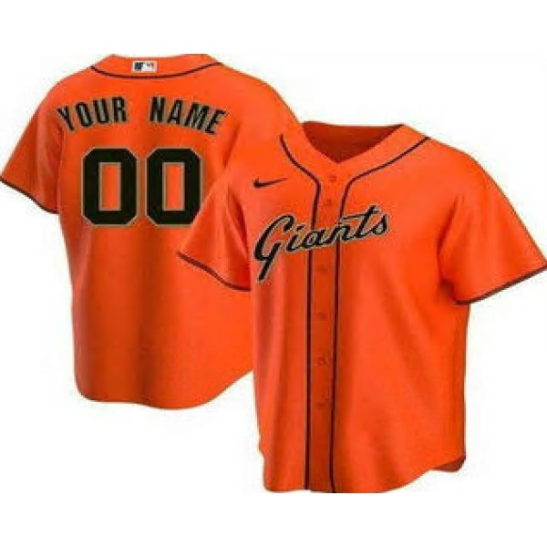 San Francisco Giants Customized Orange Cool Base Jersey