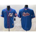 National League Chicago Cubs Team Big Logo Blue 2025 All-Star Edition Limited Stitched Jersey