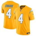 Los Angeles Chargers #4 Taylor Heinicke Gold 2025 F.U.S.E. Alternate Vapor Limited Stitched Jersey
