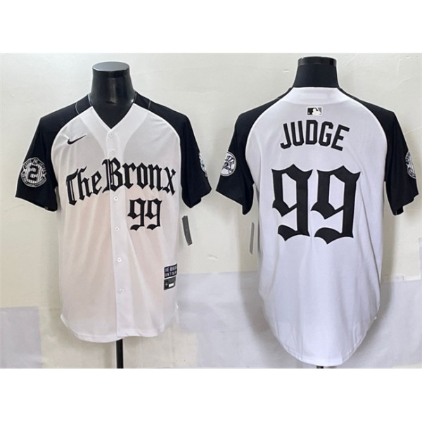 New York Yankees #99 Aaron Judge White Black 'Gothic Legacy Edition' Vapor Premier Limited Stitched Jersey