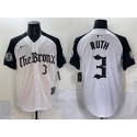 New York Yankees #3 Babe Ruth White Black 'Gothic Legacy Edition' Vapor Premier Limited Stitched Jersey