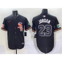 Chicago White Sox #23 Michael Jordan Black Mexico Limited Stitched Jersey