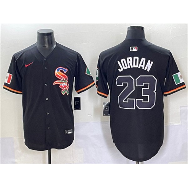 Chicago White Sox #23 Michael Jordan Black Mexico Limited Stitched Jersey