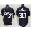 Chicago Cubs #30 Kyle Tucker Black 'Gothic North Side Edition' Vapor Premier Limited Stitched Jersey