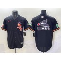 Chicago White Sox Team Big Logo Black Mexico Limited Stitched Jersey