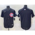 Chicago Cubs Blank Black Limited Stitched Jersey