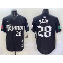 Texas Rangers #28 Jonah Heim Black Gothic Mexico 2025 Vapor Premier Limited Stitched Jersey