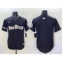 San Diego Padres Blank Black Gothic Edition Vapor Limited Stitched Jersey