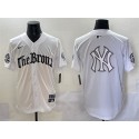 New York Yankees Team Big Logo White 'Gothic Legacy Edition' Vapor Premier Limited Stitched Jerseys