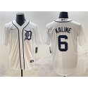 Detroit Tigers #6 Al Kaline White Cool Base Stitched Jersey