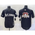 Arizona Diamondbacks Team Big Logo Black 'Gothic Desert Fang Edition' Vapor Premier Limited Stitched Jersey