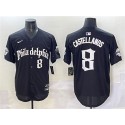 Philadelphia Phillies #8 Nick Castellanos Black Gothic Vapor Limited Stitched Jersey